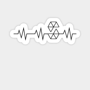 Solidity Heartbeat Blockchain Crypto Ethereum Sticker